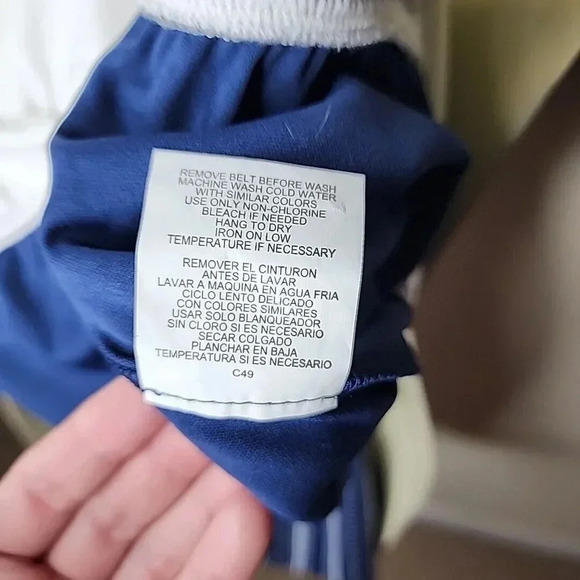 Lily Rose Juniors Paperbag Romper Cami Top Size XL Navy Blue White Resort NWT - Picture 11 of 14